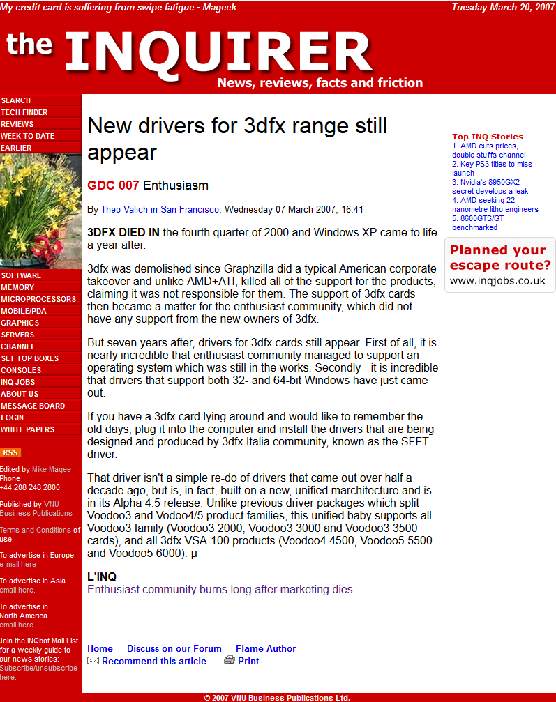 Media asset (photo, screenshot, or image in full size) related to contents posted at 3dfxzone.it | Image Name: the_INQUIRER_New_drivers_for_3dfx_range_still_appear.png